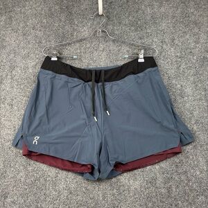 OC On Cloud Blue Lined Women’s Running Shorts Size Small Active Workout